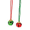 30" Green & Red Metal Jingle Bell Breakaway Necklaces - 12 Pc. Image 1