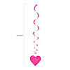 30" Hanging Valentine Hearts Swirl Decorations &#8211; 12 Pc. Image 1