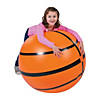 30" Inflatable Orange Extra Large Vinyl Basketball Image 1