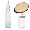 30 Pc. Wine Bottle, Mason Jar & Wood Centerpiece Kit for 6 Tables Image 1
