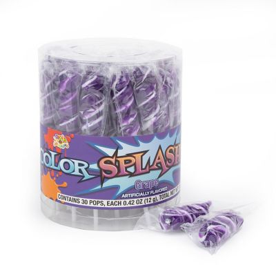 30 Pcs Purple Twisty Pops Lollipops Grape Candy Image 1