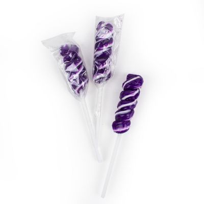 30 Pcs Purple Twisty Pops Lollipops Grape Candy Image 1