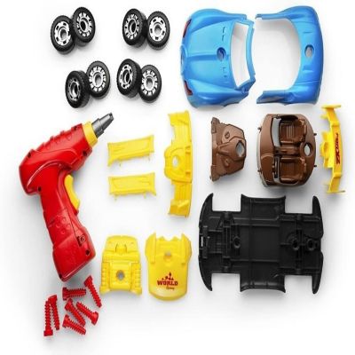 30 Pcs Take Apart Racing Car Toddler Toys Set - Build Your Own Car with Drill, Engine Sounds & Lights - Toy Car Constructions Set Image 2