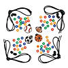 30" x 1" Sports Charm Plastic Bead Necklace Craft Kit - Makes 12 Image 1