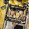 30" x 24" Black & Gold Graduation Photo Booth Frame & Props Kit &#8211; 6 Pc. Image 2