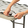 30" x 8 Ft. Graduation Mortarboard Fitted Rectangle Disposable Plastic Tablecloth Image 1