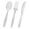 3000 Pc. Clear Disposable Plastic Cutlery Set - Spoons, Forks and Knives (1000 Guests) Image 1