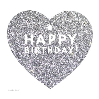 30Heart Modern Happy Birthday! Slvr Gltt Image 1
