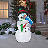 31&quot; Airblown&amp;#174; Animated Shiverng Snowman Inflatable Christmas Yard D&amp;#233;cor Image 1