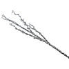 31" Glittered Silver Artificial Twig Christmas Spray Image 1