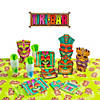 313 Pc. Tiki Party Disposable Tableware Kit for 8 Guests Image 1