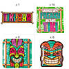 313 Pc. Tiki Party Disposable Tableware Kit for 8 Guests Image 2