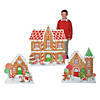 32" - 45" Gingerbread Village Cardboard Cutout Stand-Ups - 3 Pc. Image 1