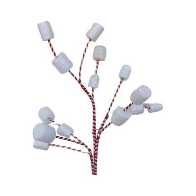 32" Glittered Marshmallow Spray Image 1