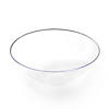 32 oz. Solid Clear Organic Round Disposable Plastic Bowls (25 Bowls) Image 1