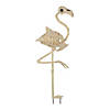 33 3/4" Flamingo Plastic Skeleton Halloween Decoration Image 1