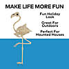 33 3/4" Flamingo Plastic Skeleton Halloween Decoration Image 1