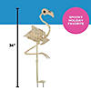 33 3/4" Flamingo Plastic Skeleton Halloween Decoration Image 2