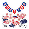 33 Pc. Patriotic Tableware Kit for 8 Guests Image 1