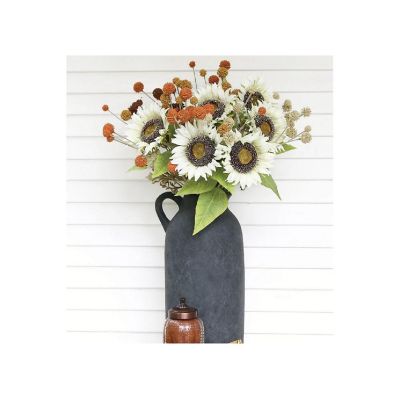 33" Sunflower Stem: Ivory Image 2