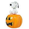 33" x 4 Ft. 2". Inflatable Peanuts&amp;#174; Snoopy &amp; Jack-O&amp;#8217;-Lantern Pumpkin Image 1