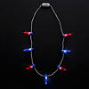 34" Patriotic Light String Light-Up Necklaces - 6 Pc. Image 1