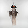 35 1/2" Hanging Animated Black & White Clown Halloween Decoration Image 1