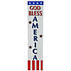 35.75" God Bless America Patriotic Wooden Porch Sign Image 1