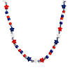 35" Beaded Red, White & Blue Star Necklace Craft Kit - Makes 12 Image 1
