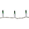 35-Count Green Mini Christmas Light Set  7ft White Wire Image 3