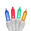 35-Count Multi-Color LED Mini Christmas Light Set 11.25ft White Wire Image 1