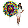 36" - 46" Giant Fiesta Hanging Paper Fans - 4 Pc. Image 1