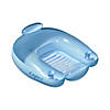36.5" Inflatable Capri Transparent Light Blue Swimming Pool Chair Float Image 1