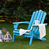 36" Blue Classic Folding Wooden Adirondack Chair Image 1