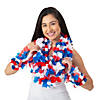 36" Bulk 100 Pc. Patriotic Red, White & Blue Leis Assortment Image 1