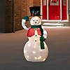 36" LED Lighted Animated Hat Tipping Snowman Christmas Figure Image 1