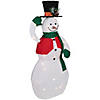 36" LED Lighted Animated Hat Tipping Snowman Christmas Figure Image 4