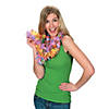 36" Multicolor Luau Ruffle Petal Flower Polyester Leis &amp;#8211; 12 Pc. Image 1