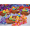 36" Multicolor Luau Ruffle Petal Flower Polyester Leis &amp;#8211; 36 Pc. Image 2
