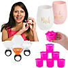 36 Pc. Plastic Bachelorette Party Drinkware Kit for 12 Image 1