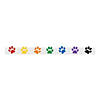 36" x 3 1/2" Paw Print Cardstock Bulletin Board Borders - 12 Pc. Image 1