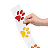 36&quot; x 3 1/2&quot; Paw Print Cardstock Bulletin Board Borders - 12 Pc. Image 2