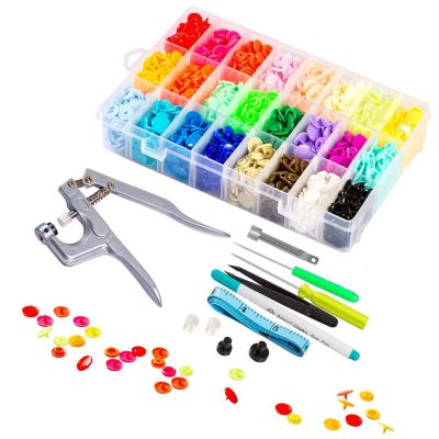 360 T5 Plastic Snap Buttons with Pliers for Sewing, Crafting, and DIY Projects Image 1