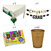 367 Pc. Adventure Awaits Graduation Disposable Tableware Kit for 24 Guests Image 2