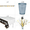 367 Pc. Sparkling Celebration 60th Birthday Tableware Kit for 24 Guests Image 2