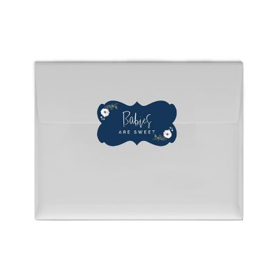 36PK Babies are Sweet Fancy Frame Labels Image 1