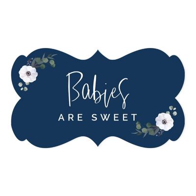 36PK Babies are Sweet Fancy Frame Labels Image 2
