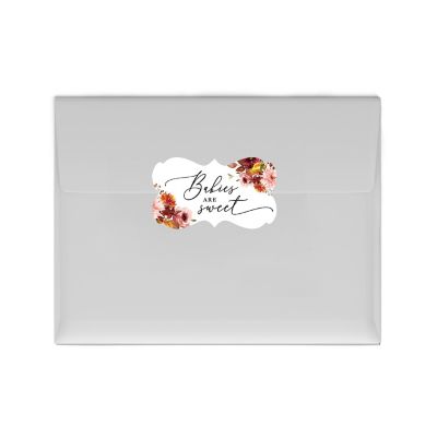 36PK Babies Sweet Marsala Frame Labels Image 1