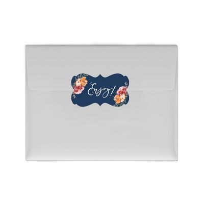 36PK Enjoy Fall Navy Fancy Frame Labels Image 1