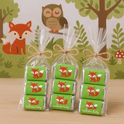 36PK Fox Forest Baby Shower Minis Label Image 1